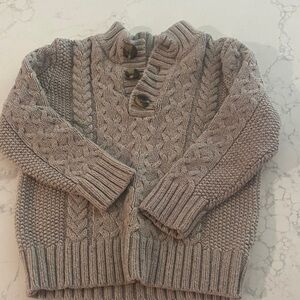 Cat & Jack Gray Cable Knit Sweater